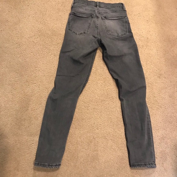 Topshop Moto Jamie Grey Jeans - Picture 3 of 4